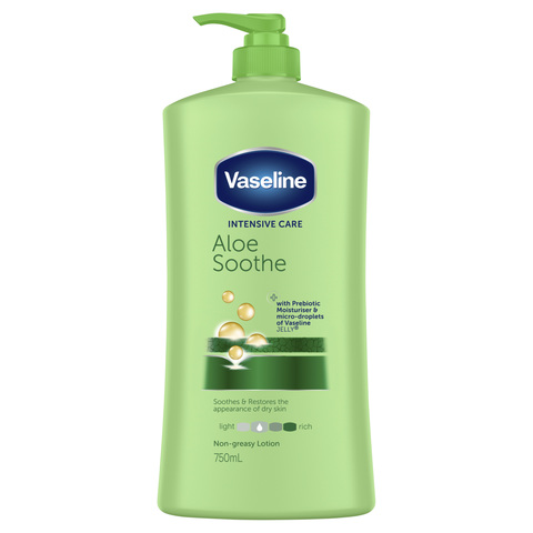 kmart soothe vaseline intensive lotion aloe care body 400ml