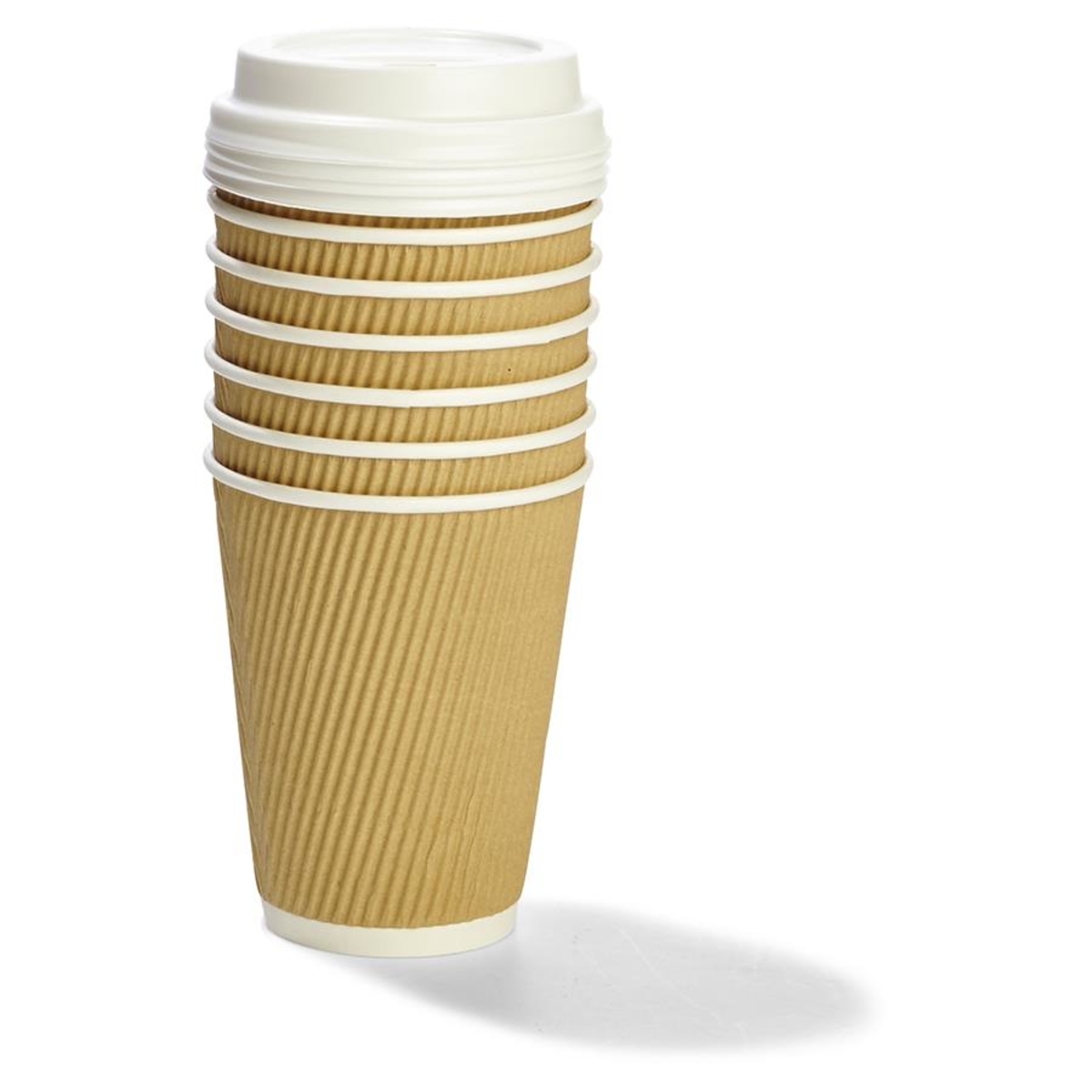 6 Pack Brown & White Hot Cups Kmart