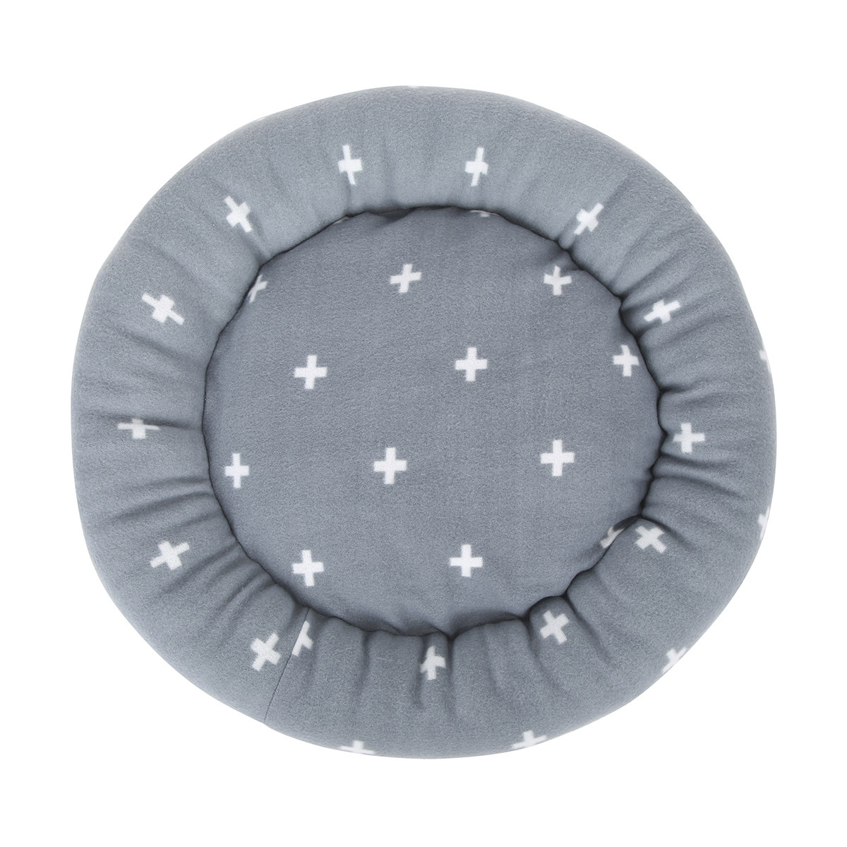 Round Fleece Pet Bed Kmart