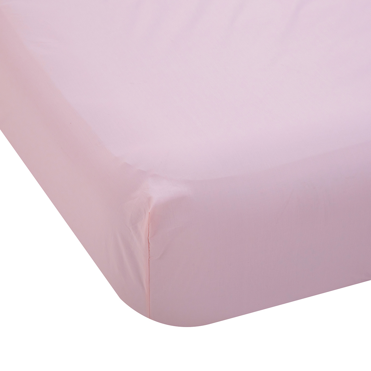 225 Thread Count Fitted Sheet King Bed, Pink Kmart