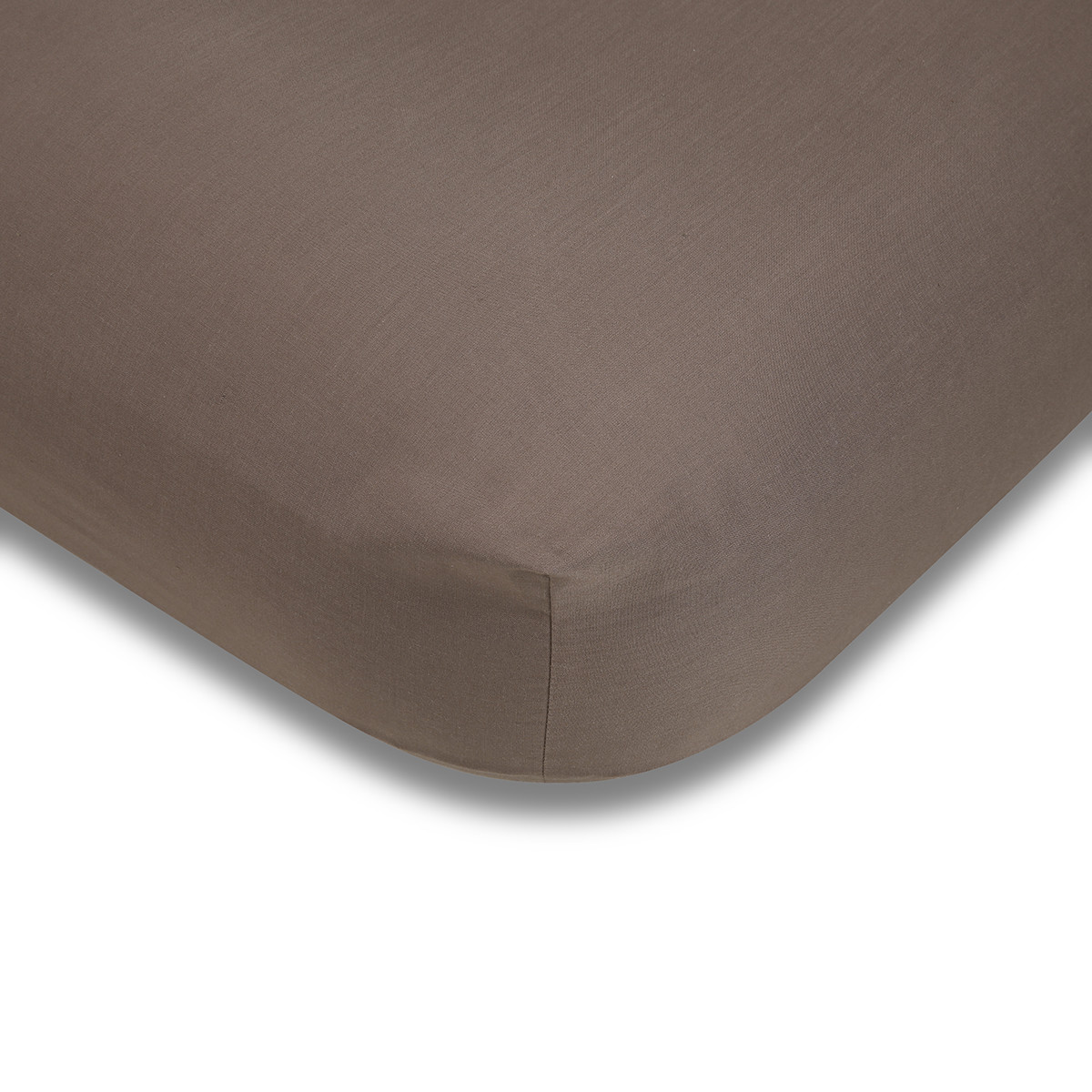 180 Thread Count Fitted Sheet Queen Bed, Mocha Kmart