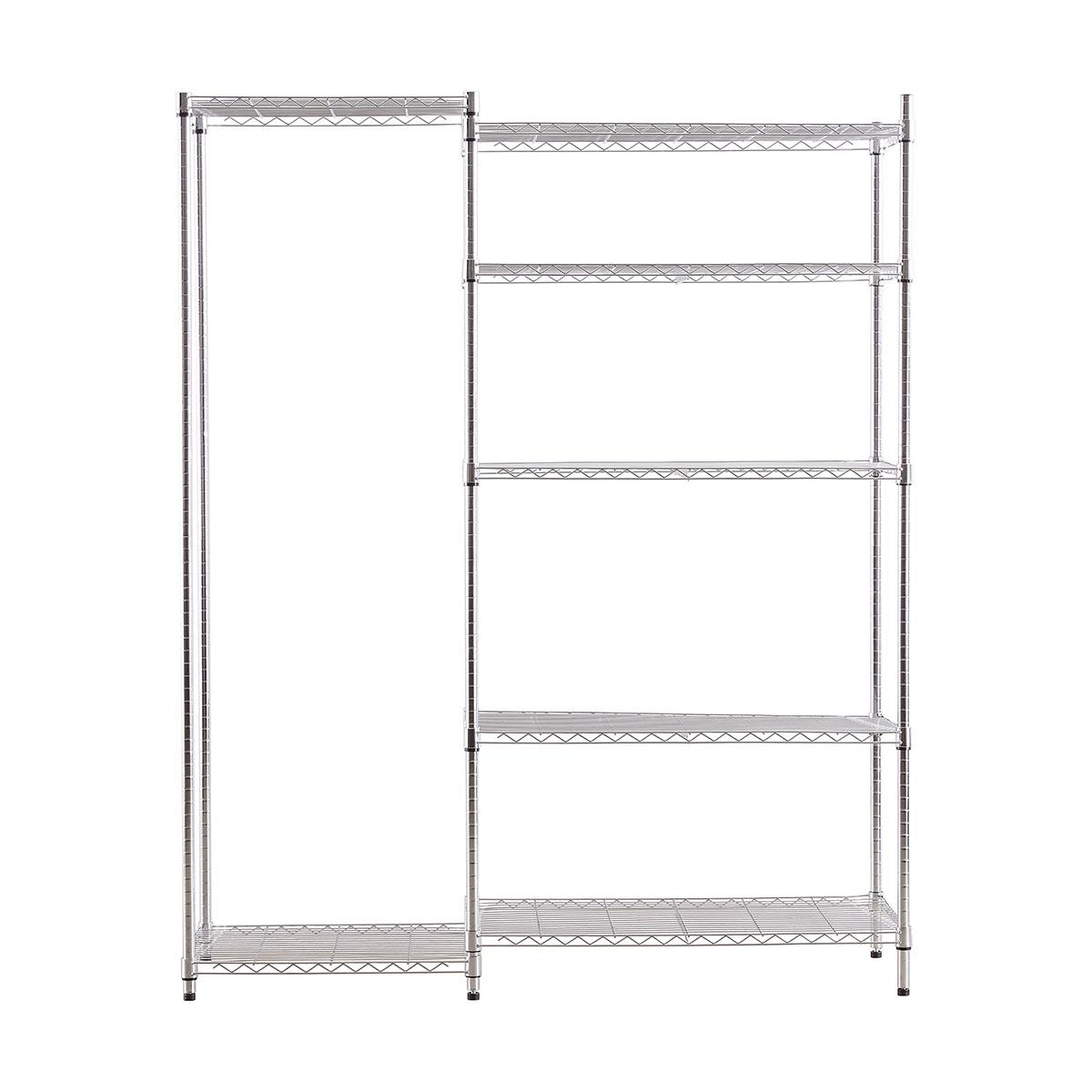 180cm Pole for Chrome Shelving Unit Kmart