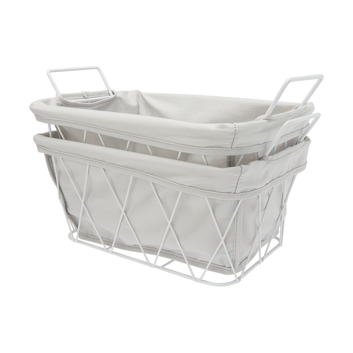 Wire Basket with Liner Set of 2 Kmart