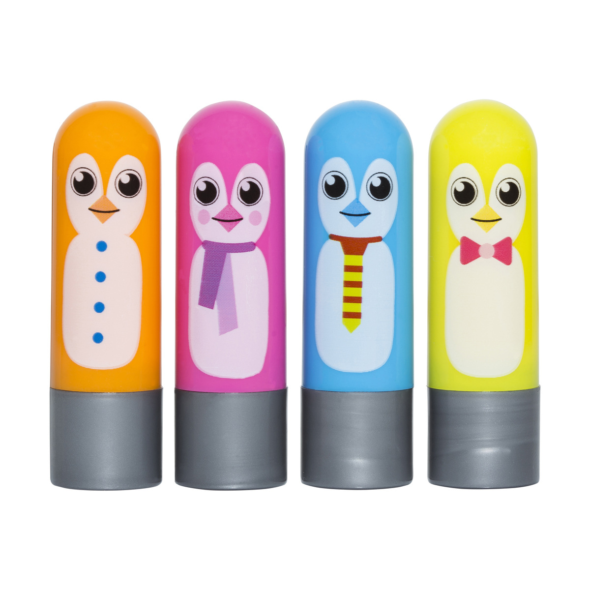 4 Pack Penguin Lip Balms Kmart