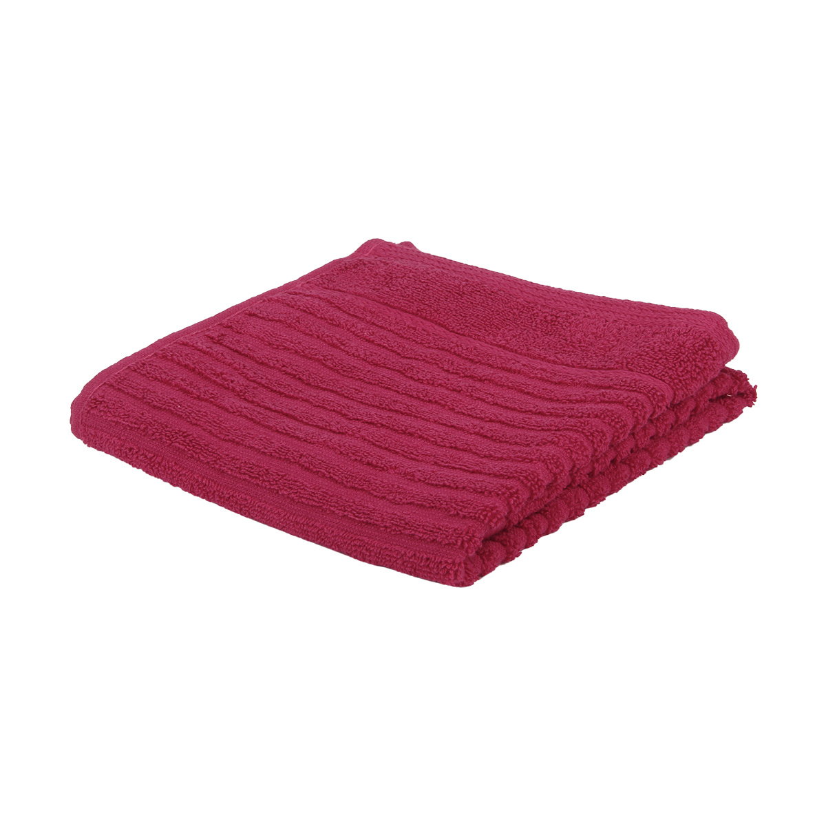 Metro Ribbed Cotton Hand Towel Berry Kmart