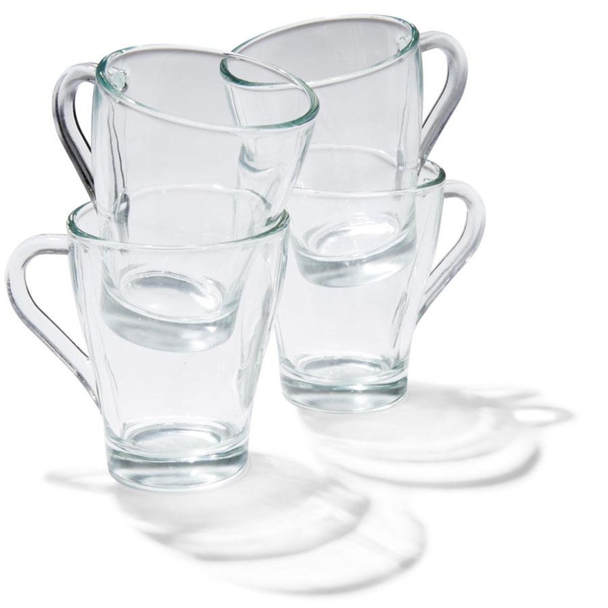 4 Pack Glass Mugs Kmart