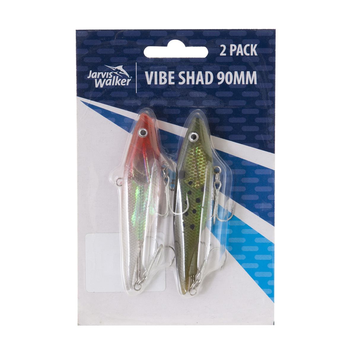 Jarvis Walker 2 Pack Vibe Shad Lures 90mm, Red/Clear Kmart