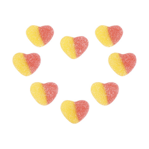 Sour Peach Hearts - 150g | Kmart