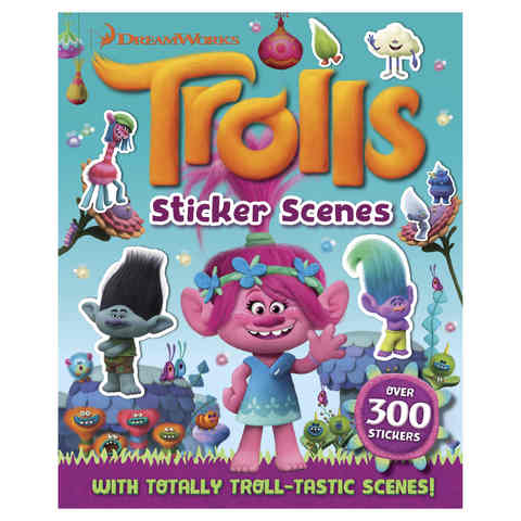 Trolls Sticker Scenes - Book | Kmart