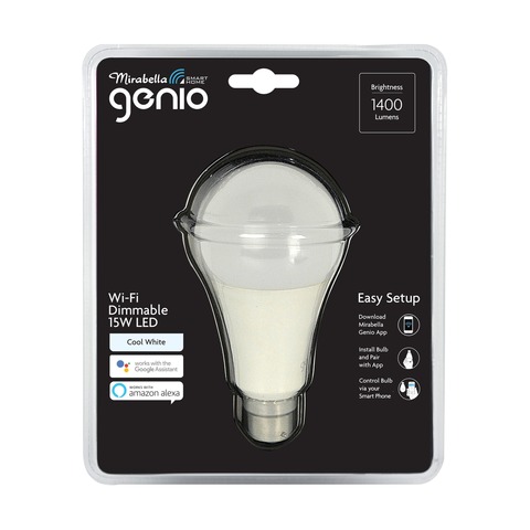 Mirabella Genio B22 Wi Fi Dimmable 15w Led Bulb Kmart - light bulb roblox testing code