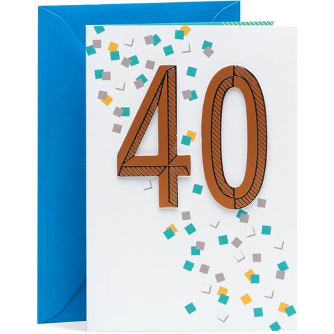 Hallmark Birthday Card Age 40 Kmart