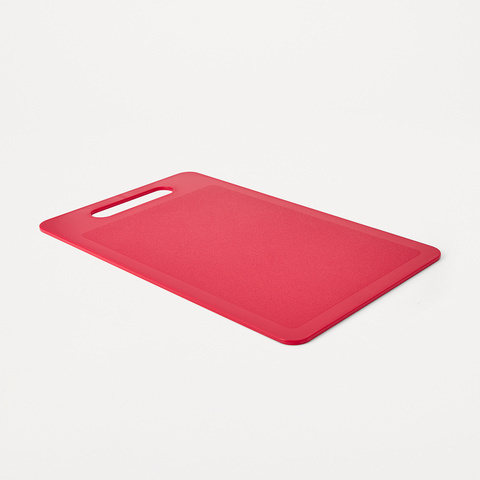 red chopping board