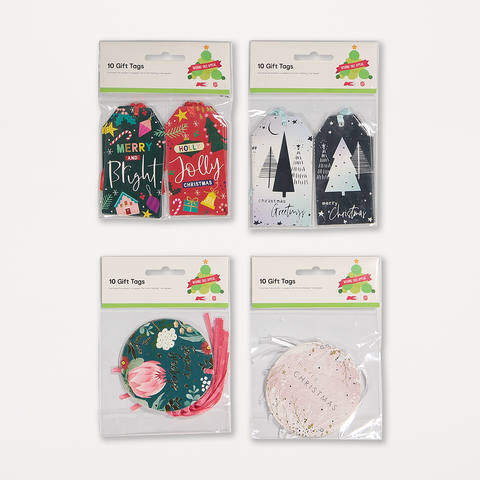 Download 10 Pack Christmas Gift Tag Assorted Kmart PSD Mockup Templates