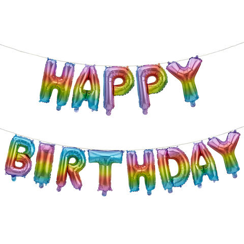 Happy Birthday Rainbow Foil Balloon | Kmart