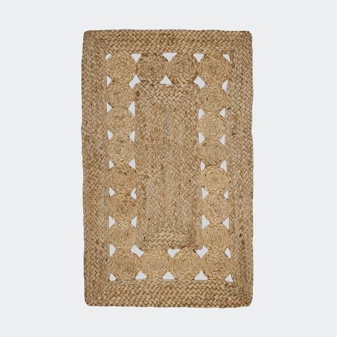 Braided Scallop Jute Mat Kmart