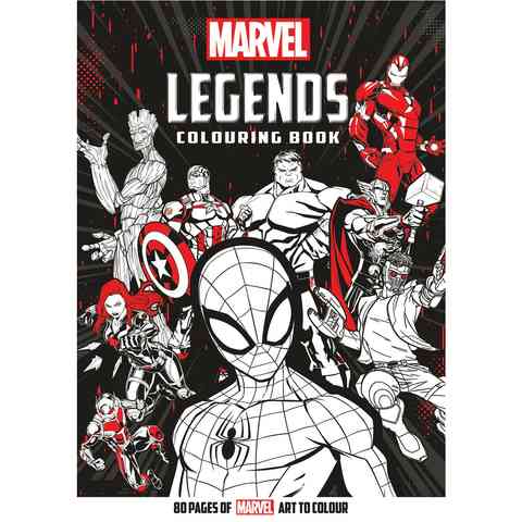 Download Marvel Legends Colouring Book | Kmart