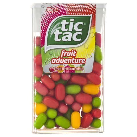 Tic Tac Fruit Adventure Four Fruit Flavoured Mints 49g | Kmart