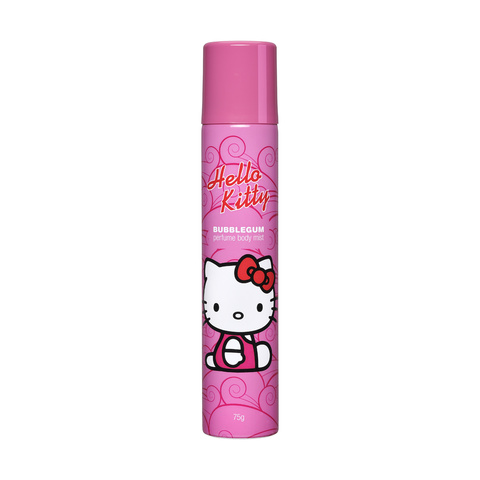 Hello Kitty Bubblegum Perfume Body Mist 75g Kmart - hello kitty pajama pants roblox