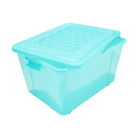 60L Tinted Storage Container on Wheels - Green | Kmart