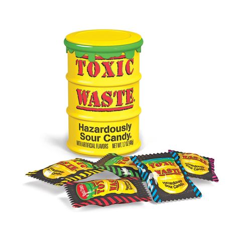 waste toxic candy sour super 48g drum kmart