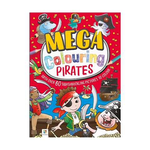 Download Mega Pirates Colouring Book | Kmart