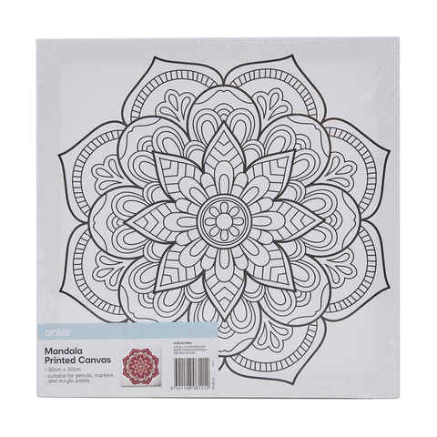 Mandala Printed Canvas Kmart