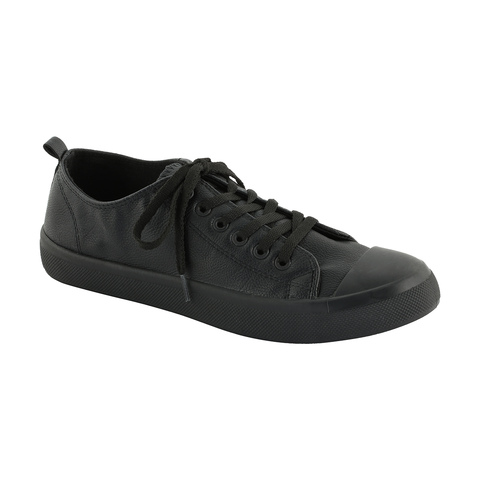 all black lace up shoes