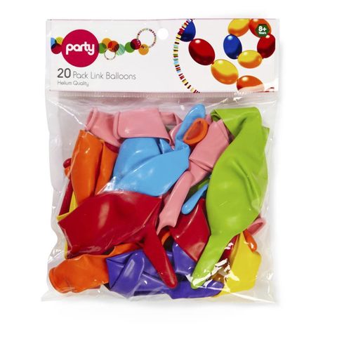 20 Pack Link Balloons | Kmart