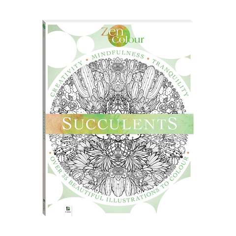 Download Zen Colour Succulents Colouring Book Kmart