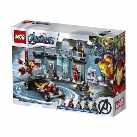 Lego Marvel Super Heroes Iron Man Armory 76167 Kmart - ironman simulator r15 ironman roblox