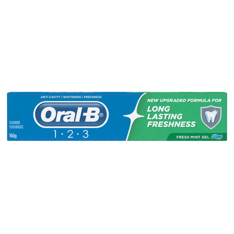 Oral-B 160g Fresh Mint Gel Toothpaste | Kmart