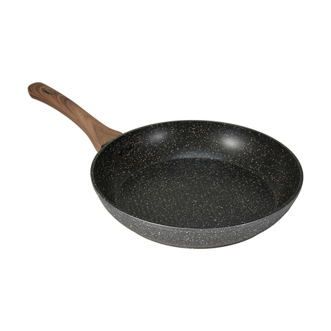 28cm Aluminium 4 Layer Non-Stick Frypan - Wood Look | Kmart