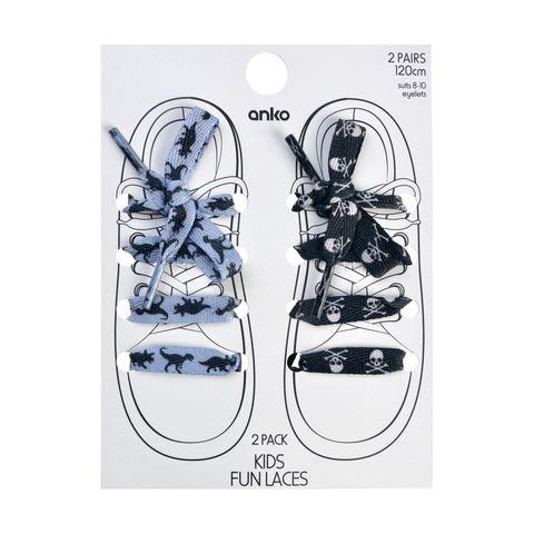 2 Pack Flat Shoelaces | Kmart