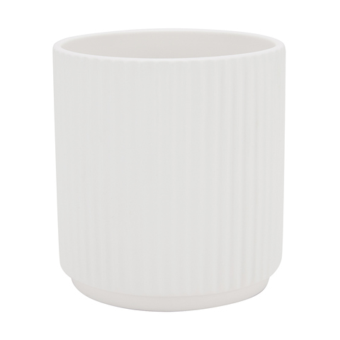 White Linear Pot Small Kmart