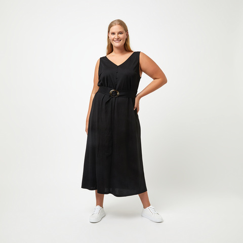 kmart black tiered dress