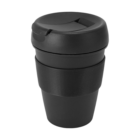 430ml Black Reusable Travel Cup Kmart