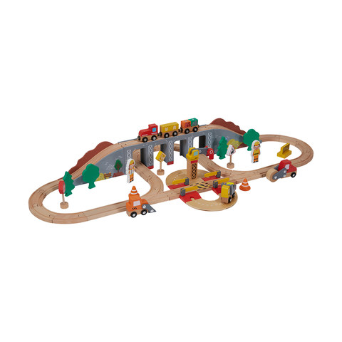 kmart wooden train set