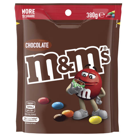 Christmas Mini M Ms Recall 2022 Mms Milk Chocolate Pouch 380G - Kmart