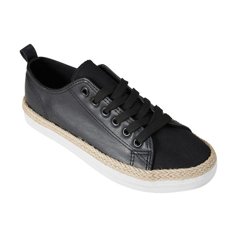 black espadrille sneakers