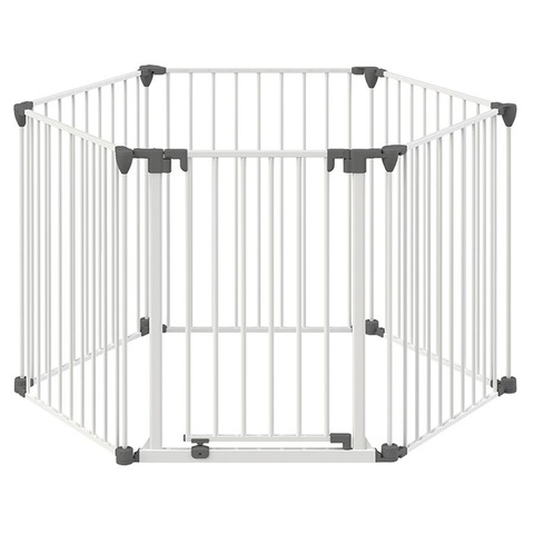wooden playpen with gate