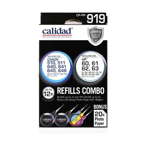 Calidad Canon Hp Cp Pp 919 Refills Combo Kmart