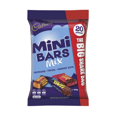 Cadbury Mini Bars Mix Sharepack 294g | Kmart