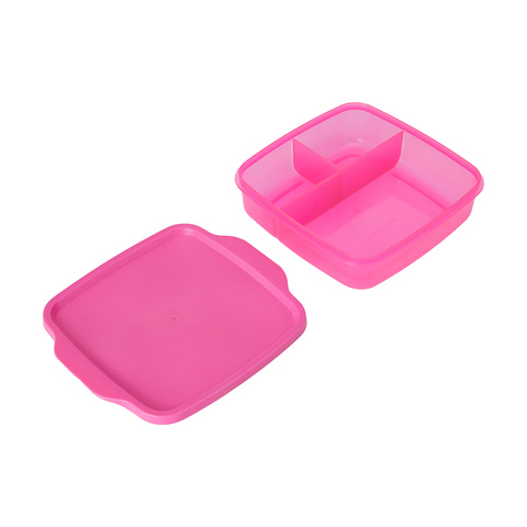 3 Section Snack Box - Pink | Kmart