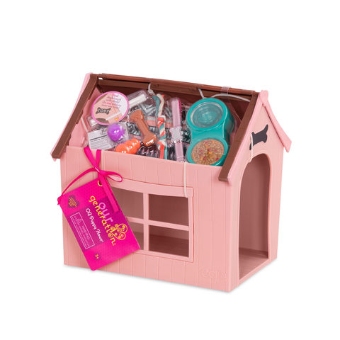 pink dog house