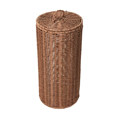 Rattan Look Toilet Roll Holder with Lid | Kmart