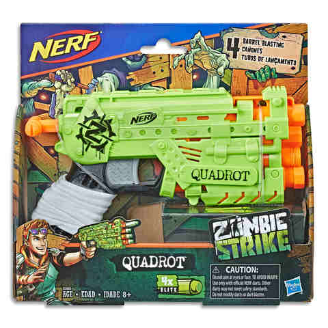 Nerf Zombiestrike Quadrot Toy Blaster Kmart - roblox zombie attack blaster