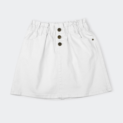 kmart white denim skirt