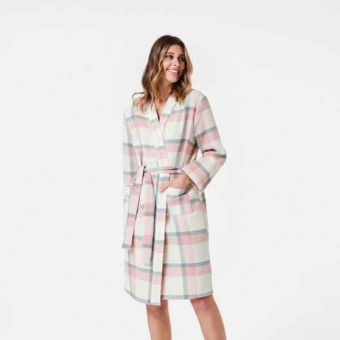 ladies waffle dressing gown