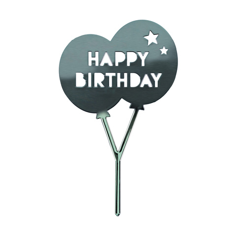 Happy Birthday Balloon Cake Topper Kmart - silly birthday cake hat roblox