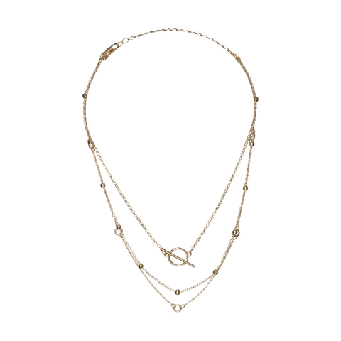 Charm Layered Choker Necklace - Gold 